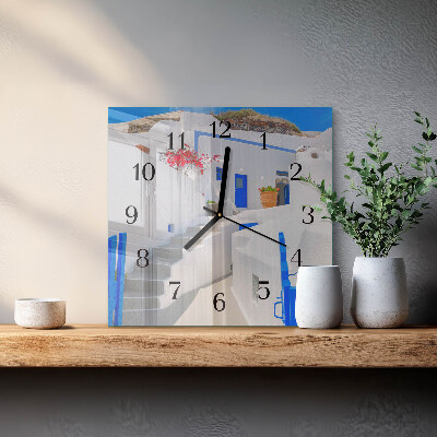 Square wall clock Santorini