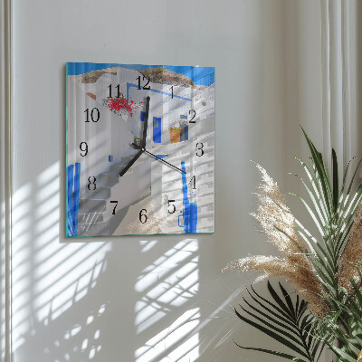 Square wall clock Santorini