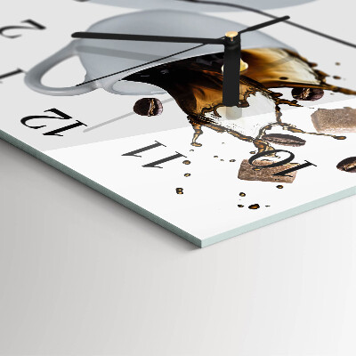 Square wall clock Cup