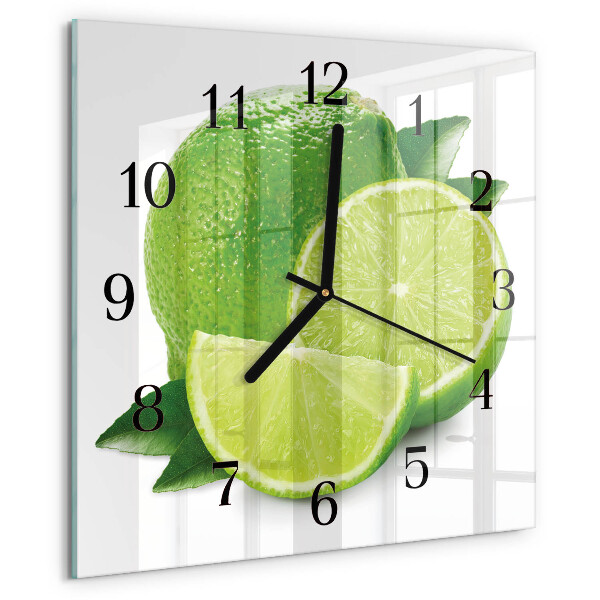 Square wall clock Calcium carbonate