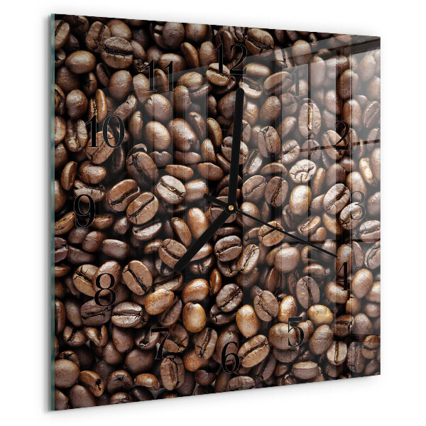 Square wall clock Coffee Beans