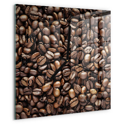 Square wall clock Coffee Beans