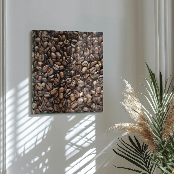 Square wall clock Coffee Beans
