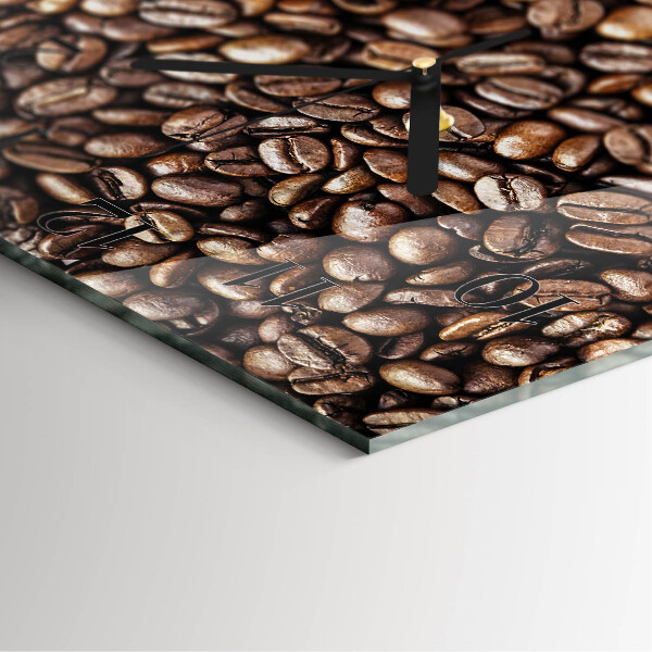Square wall clock Coffee Beans