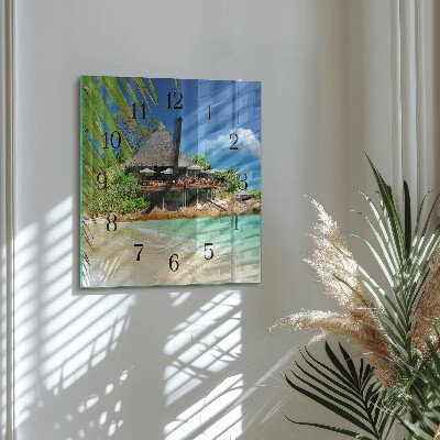Square wall clock Island