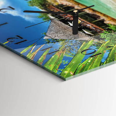 Square wall clock Island