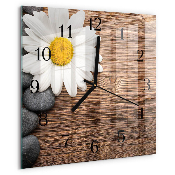 Square wall clock Daisy
