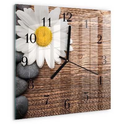 Square wall clock Daisy