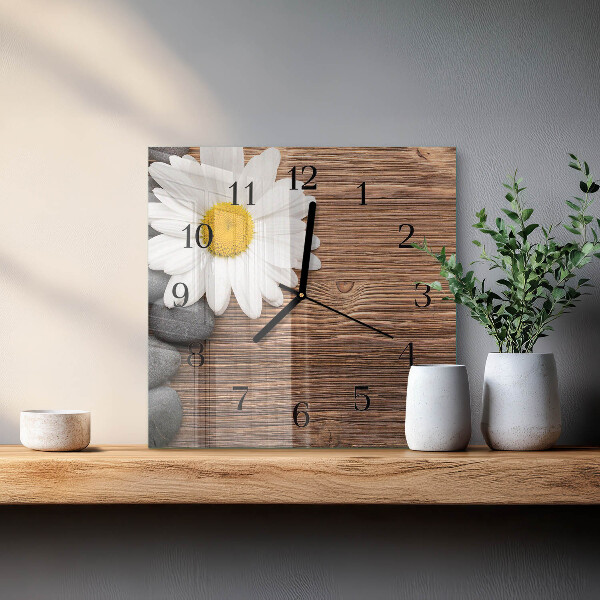 Square wall clock Daisy
