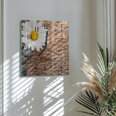 Square wall clock Daisy