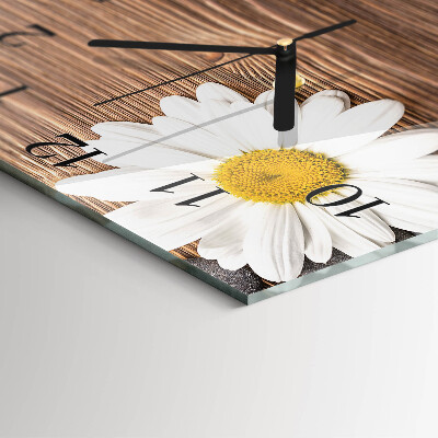 Square wall clock Daisy
