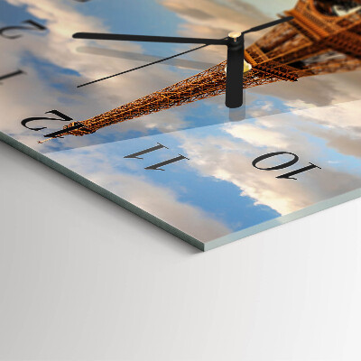 Square wall clock Paris