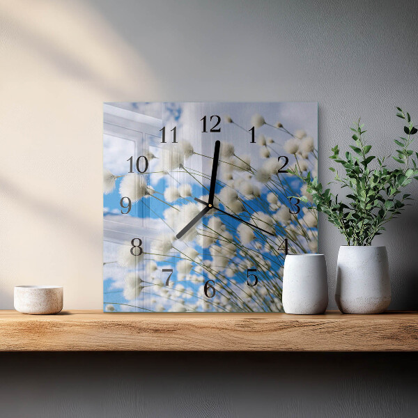 Square wall clock Cotton