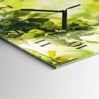 Square wall clock Apple Tree