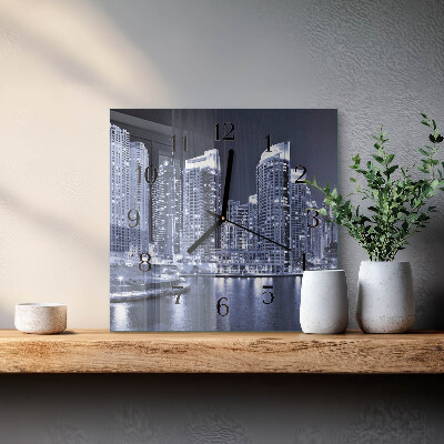 Square wall clock Horizon