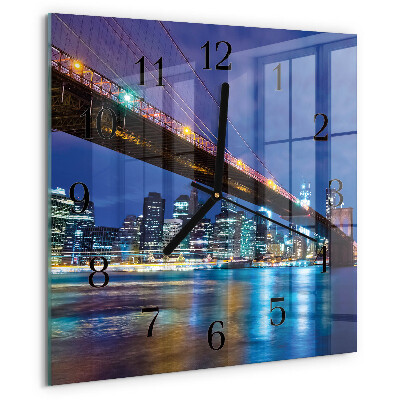 Square wall clock Bridge