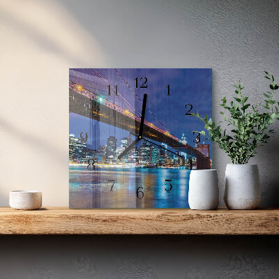 Square wall clock Bridge