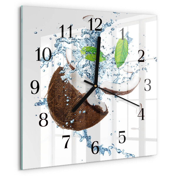 Square wall clock Coconut