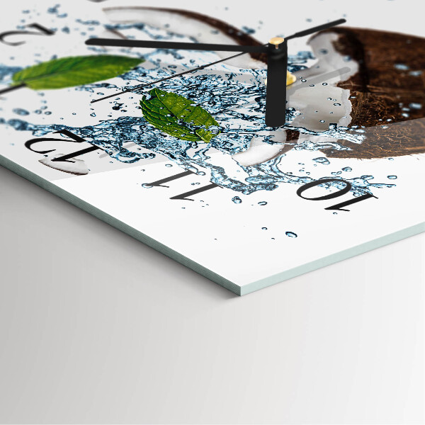 Square wall clock Coconut