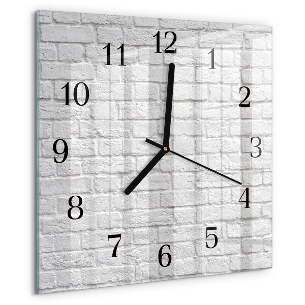 Square wall clock Brick