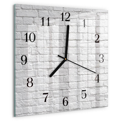 Square wall clock Brick