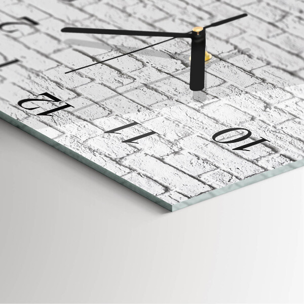 Square wall clock Brick