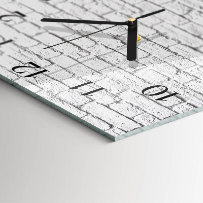 Square wall clock Brick