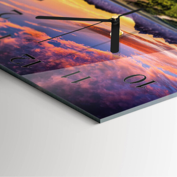 Square wall clock Landscape