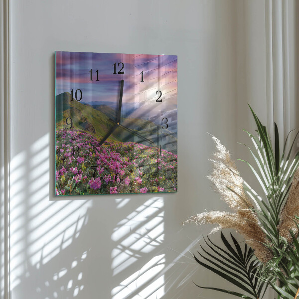 Square wall clock Landscape