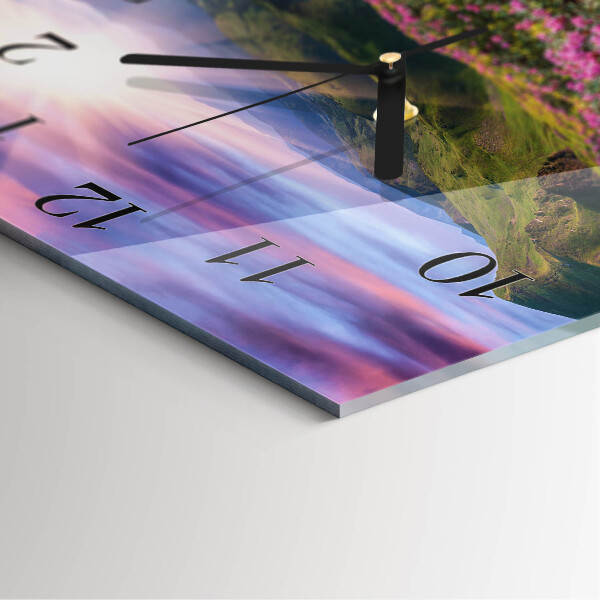 Square wall clock Landscape