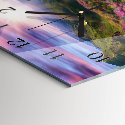 Square wall clock Landscape