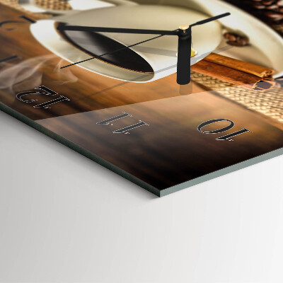 Square wall clock Coffee