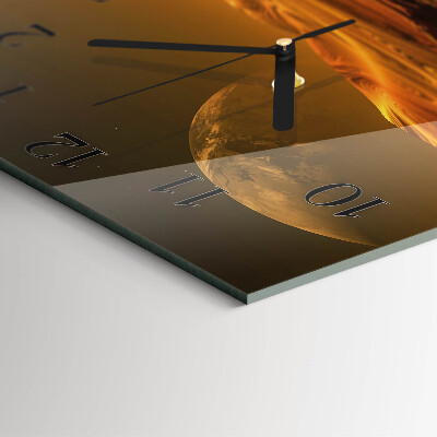 Square wall clock Desert