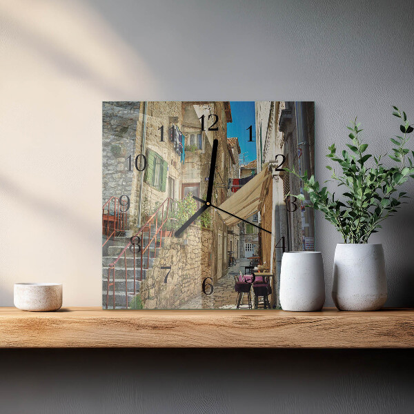 Square wall clock Avenue
