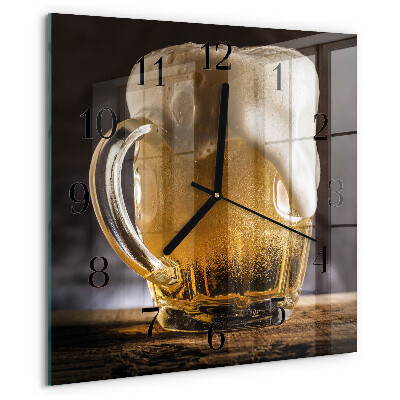 Square wall clock Beer