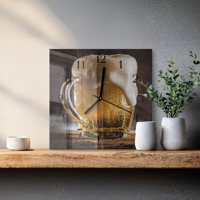 Square wall clock Beer