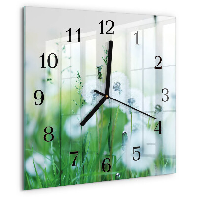 Square wall clock Meadow