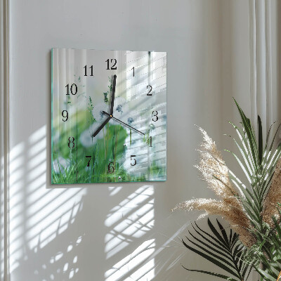 Square wall clock Meadow
