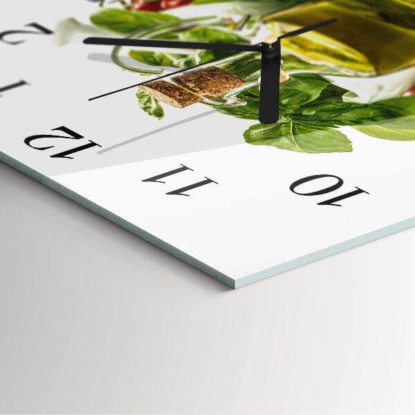 Square wall clock Basil Oil