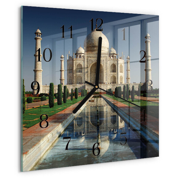 Square wall clock Taj Mahal