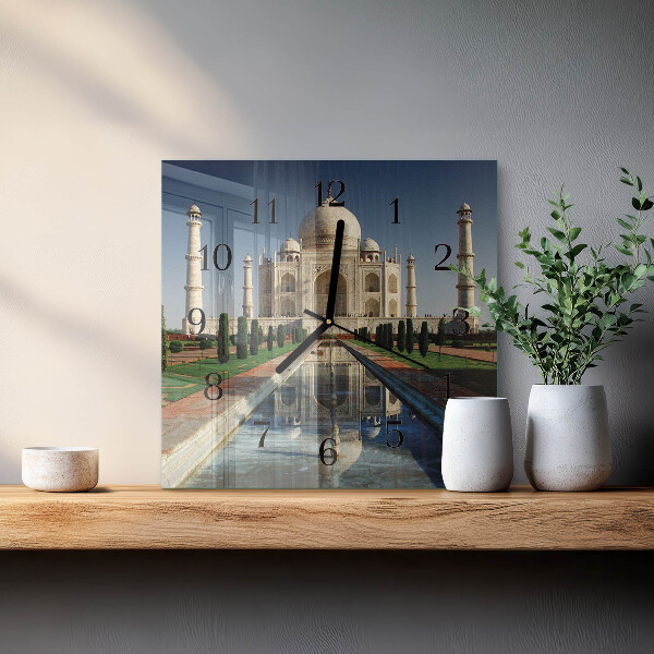 Square wall clock Taj Mahal