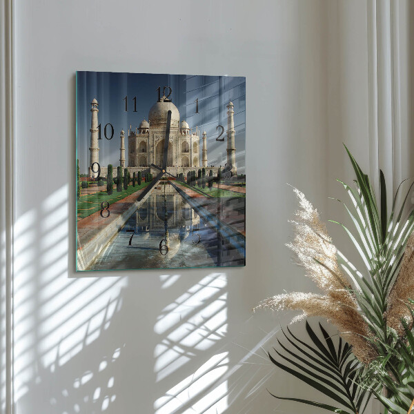 Square wall clock Taj Mahal