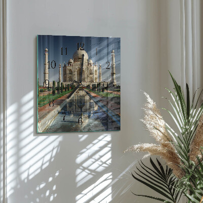 Square wall clock Taj Mahal