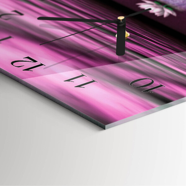 Square wall clock Water Lilies