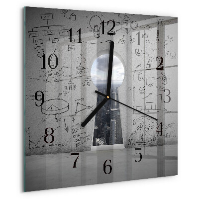 Square wall clock Keyhole