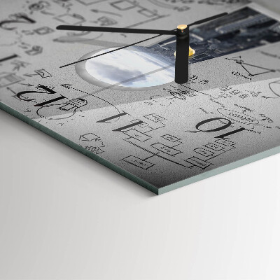 Square wall clock Keyhole
