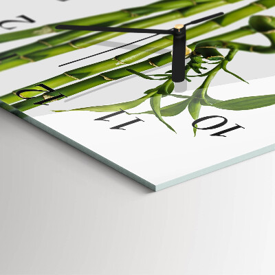 Square wall clock Bamboo