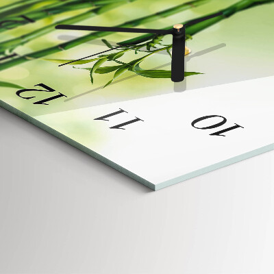 Square wall clock Bamboo