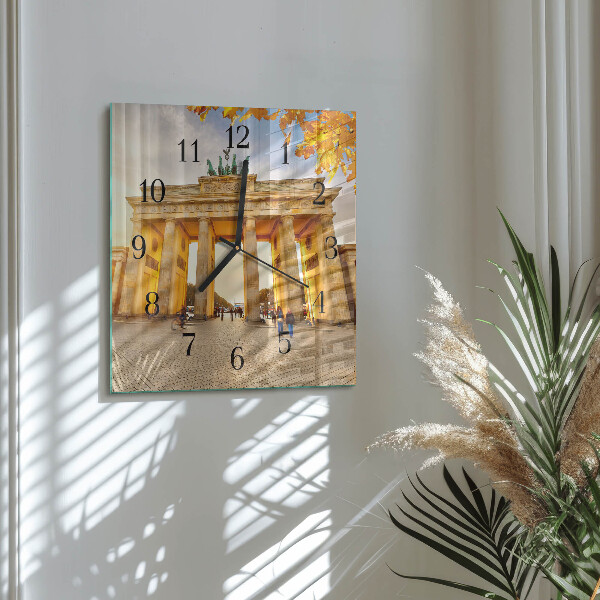 Square wall clock Berlin