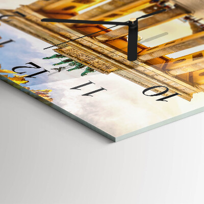 Square wall clock Berlin